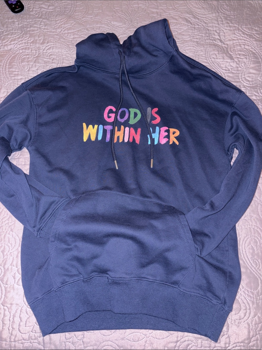 GOD IS WITHIN HER Psalm 46:5 HOODIE NEW NEVER WORN Size Small